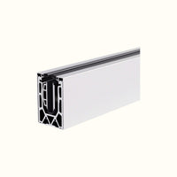 Rail encastré rampe en verre 19 pieds en aluminium anodisé