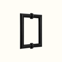 Poignée tubulaire ronde pour porte en verre