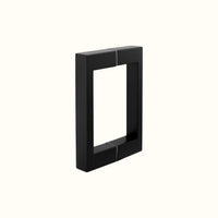 Poignée tubulaire carrée pour porte en verre