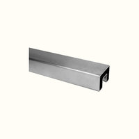 Main courante inox avec rainure
