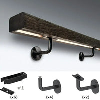 Kit de quincaillerie pour main courante illuminée