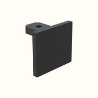 Capuchon carré embout de rail 40x36mm