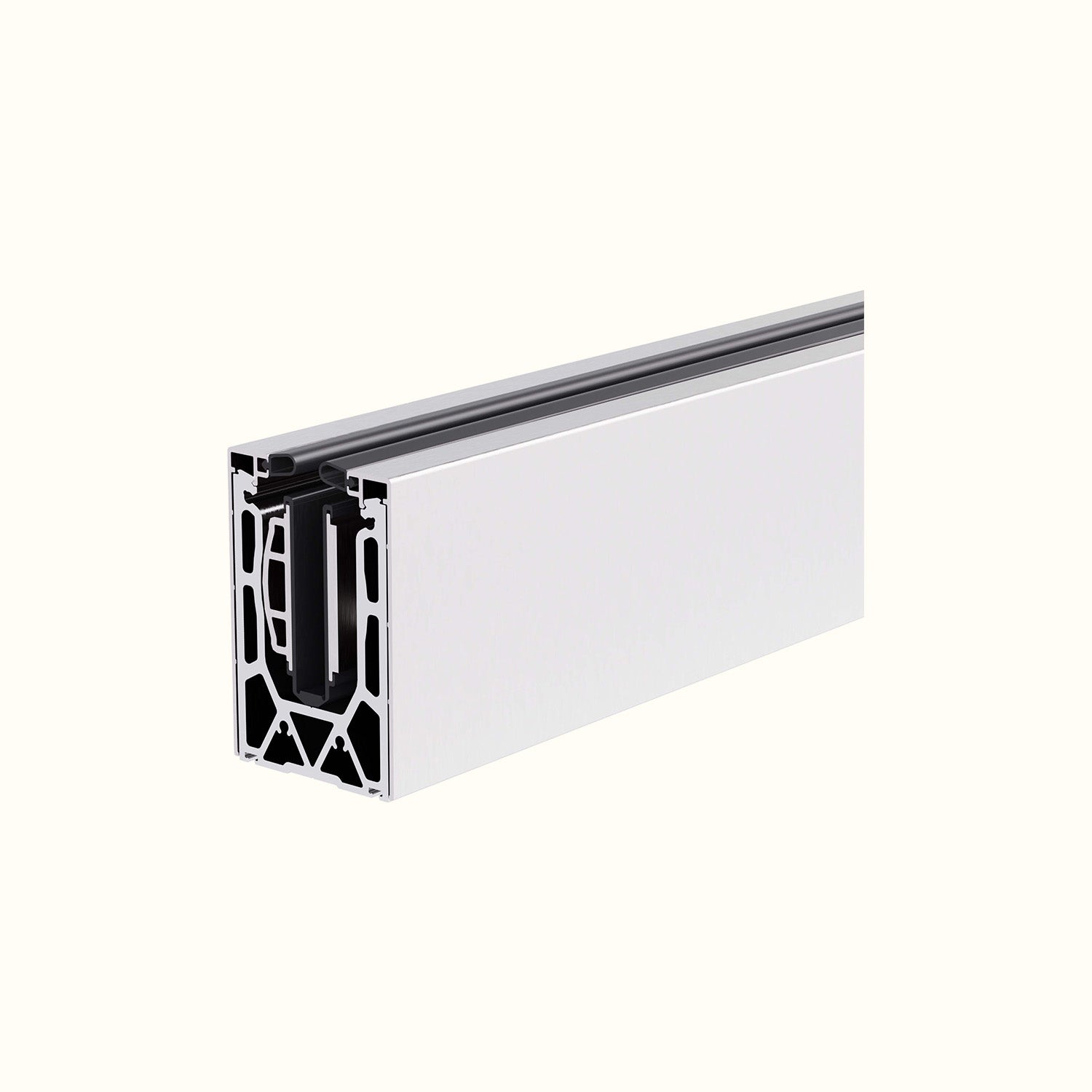 Rail encastré rampe en verre 19 pieds en aluminium anodisé
