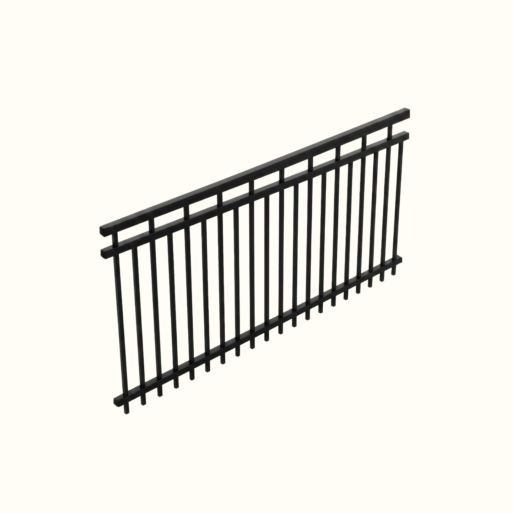 Clotûre ornementale en aluminium