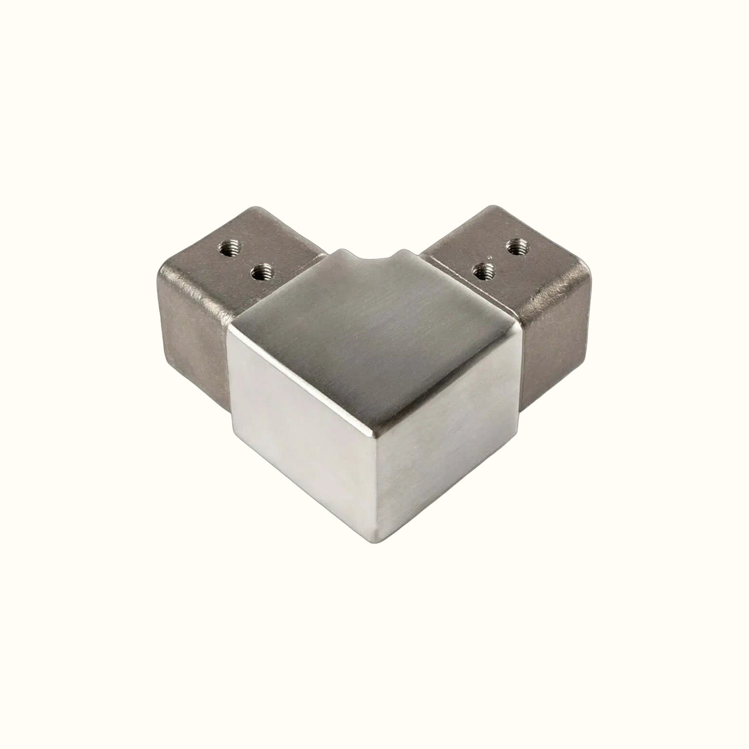 Raccords pour main courante inox avec rainure