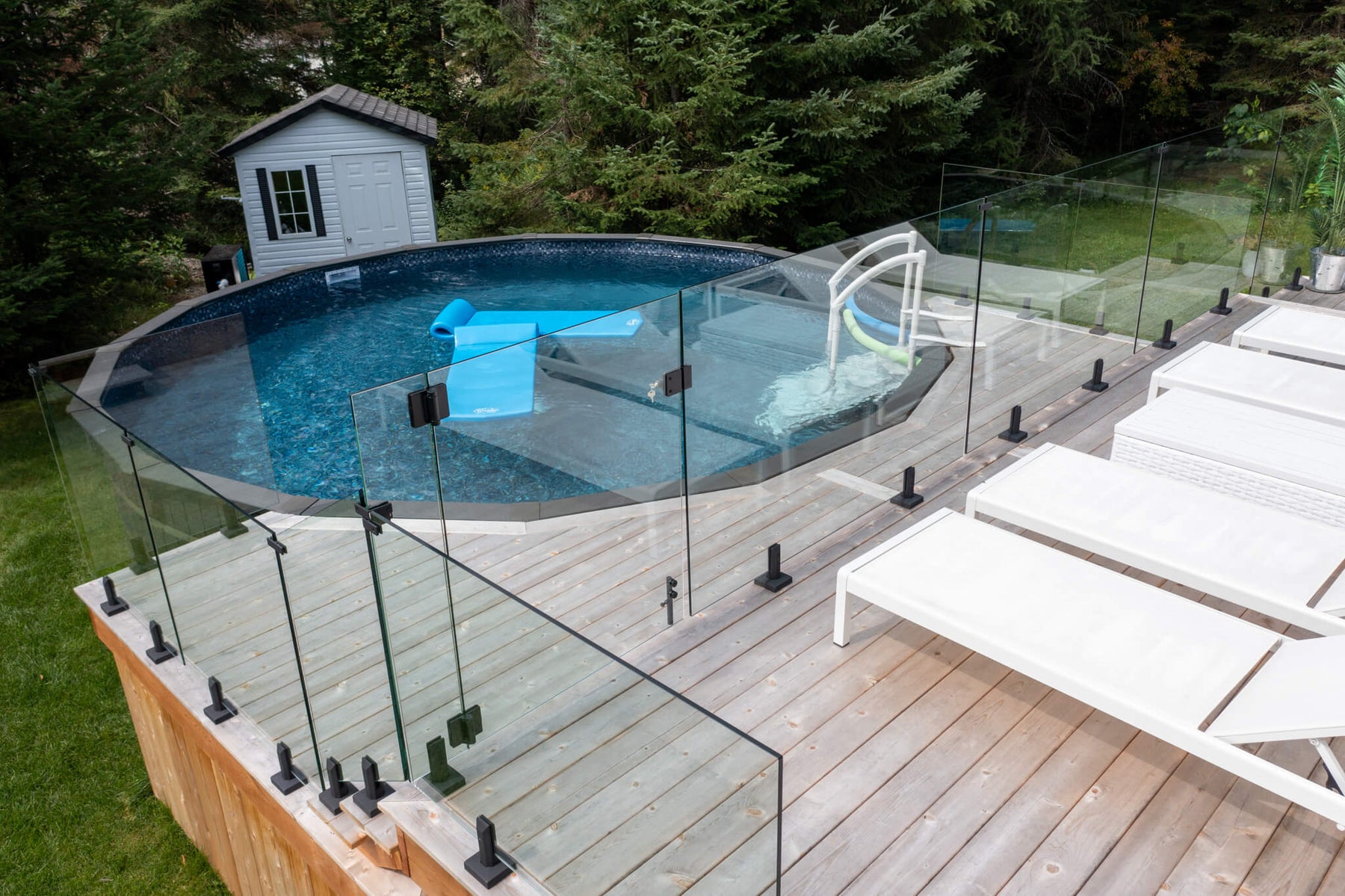 Loquet en acier duplex 2205 pour barrière en verre 8 à 12 mm