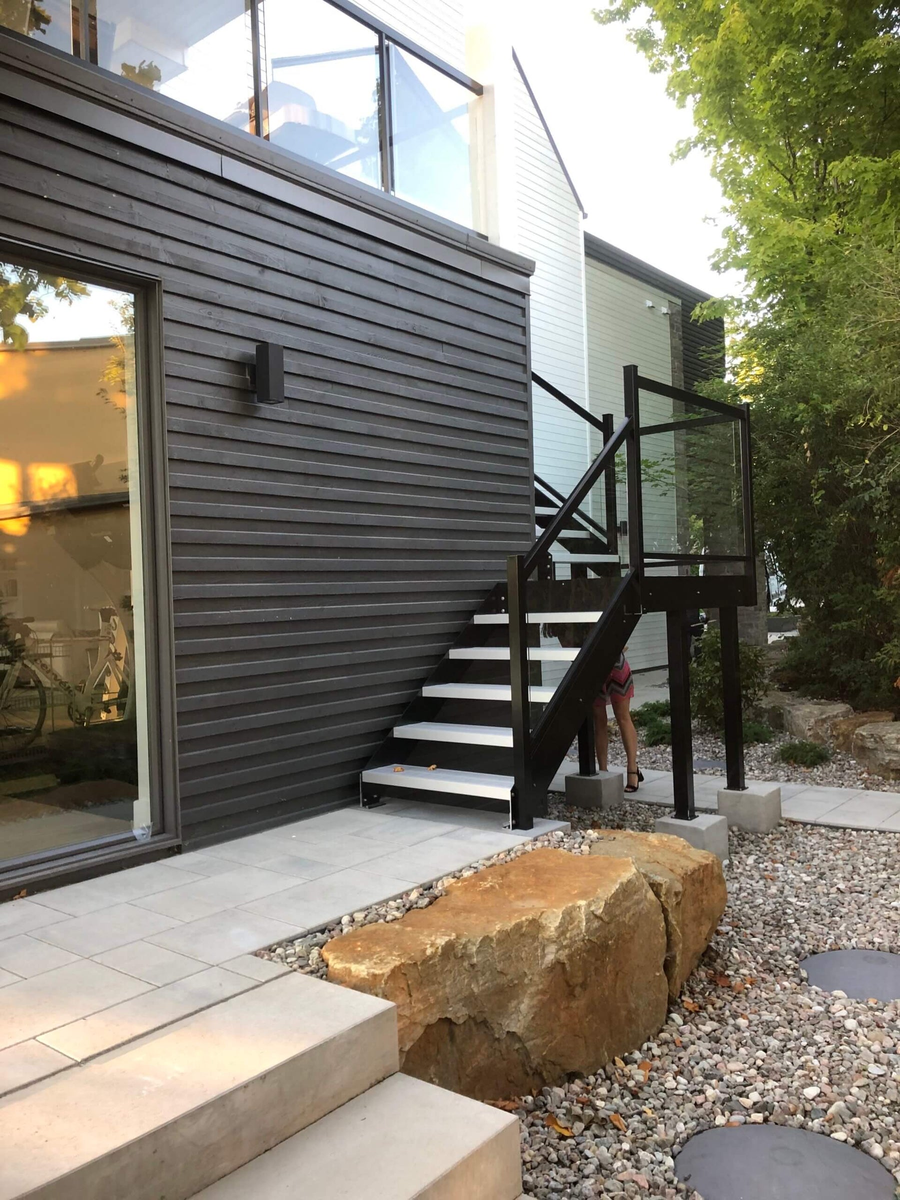 Escalier en aluminium galvanisé