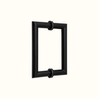 Poignée tubulaire ronde pour porte en verre