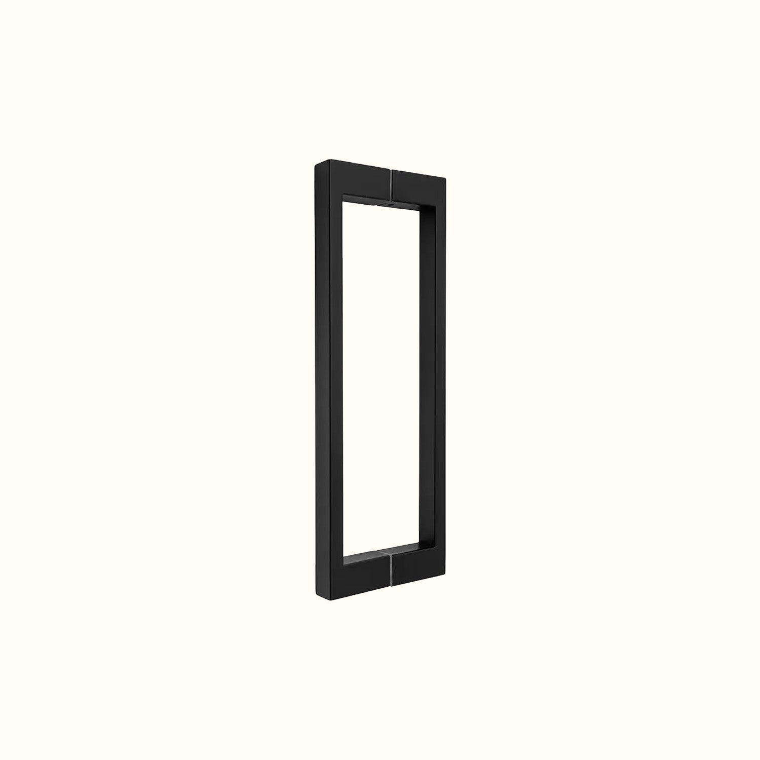 Poignée tubulaire carrée pour porte en verre