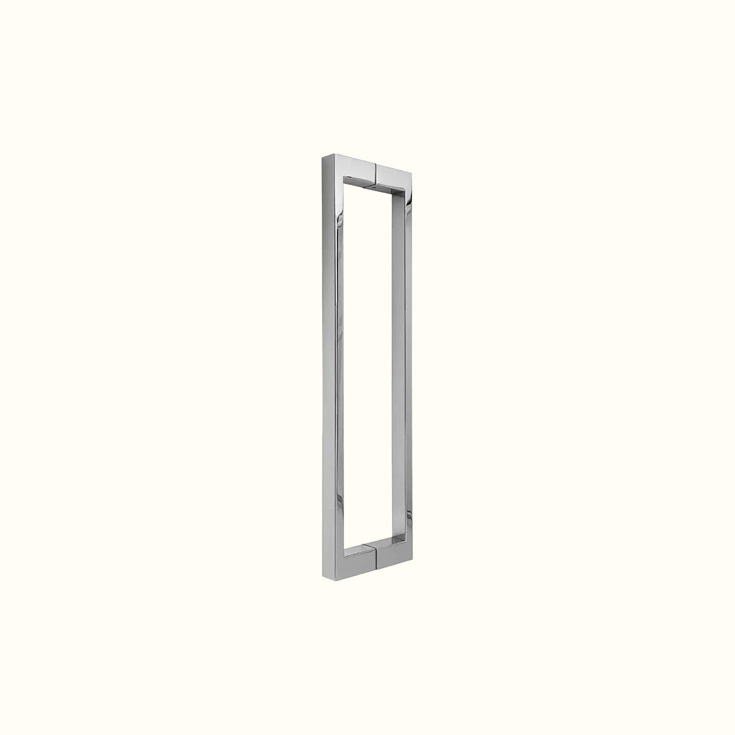 Poignée tubulaire carrée pour porte en verre