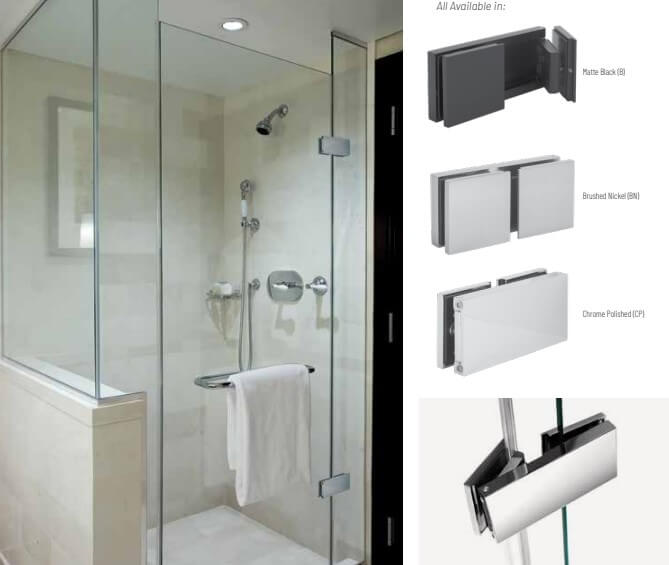 Penture pivotante pour douche et cellier