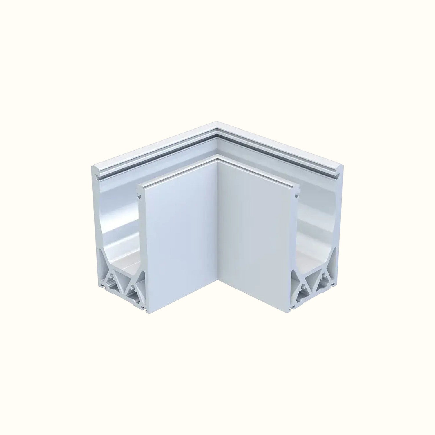 Coin en aluminium pour rail encastré