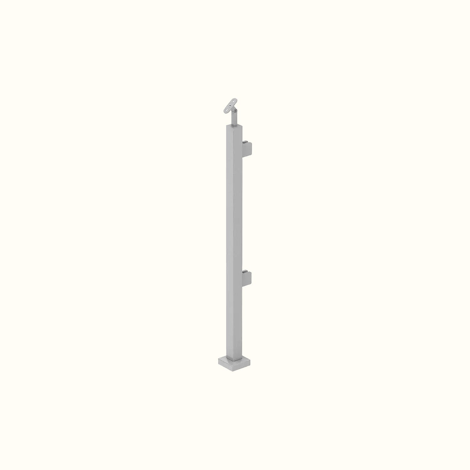 Poteau carré Elite - Inox Satin