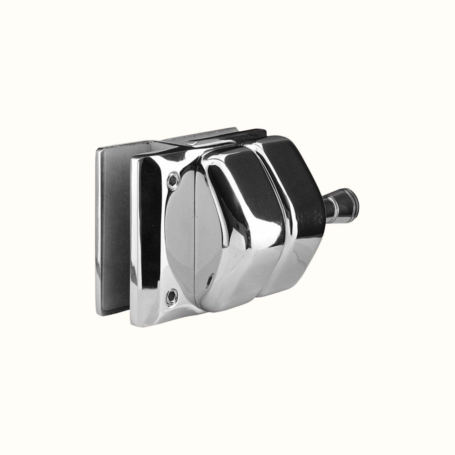 Loquet inox pour barrière en verre 8 à 12 mm