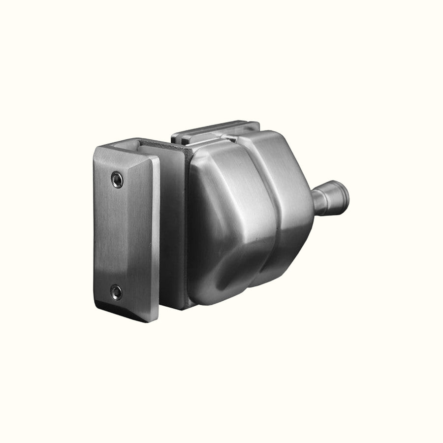 Loquet inox pour barrière en verre 8 à 12 mm
