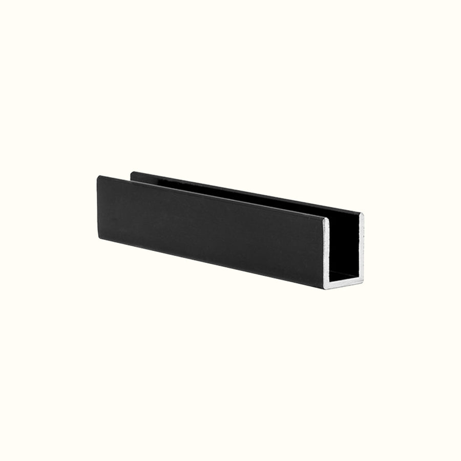 Moulure d'aluminium en U pour verre 10 ou 12 mm