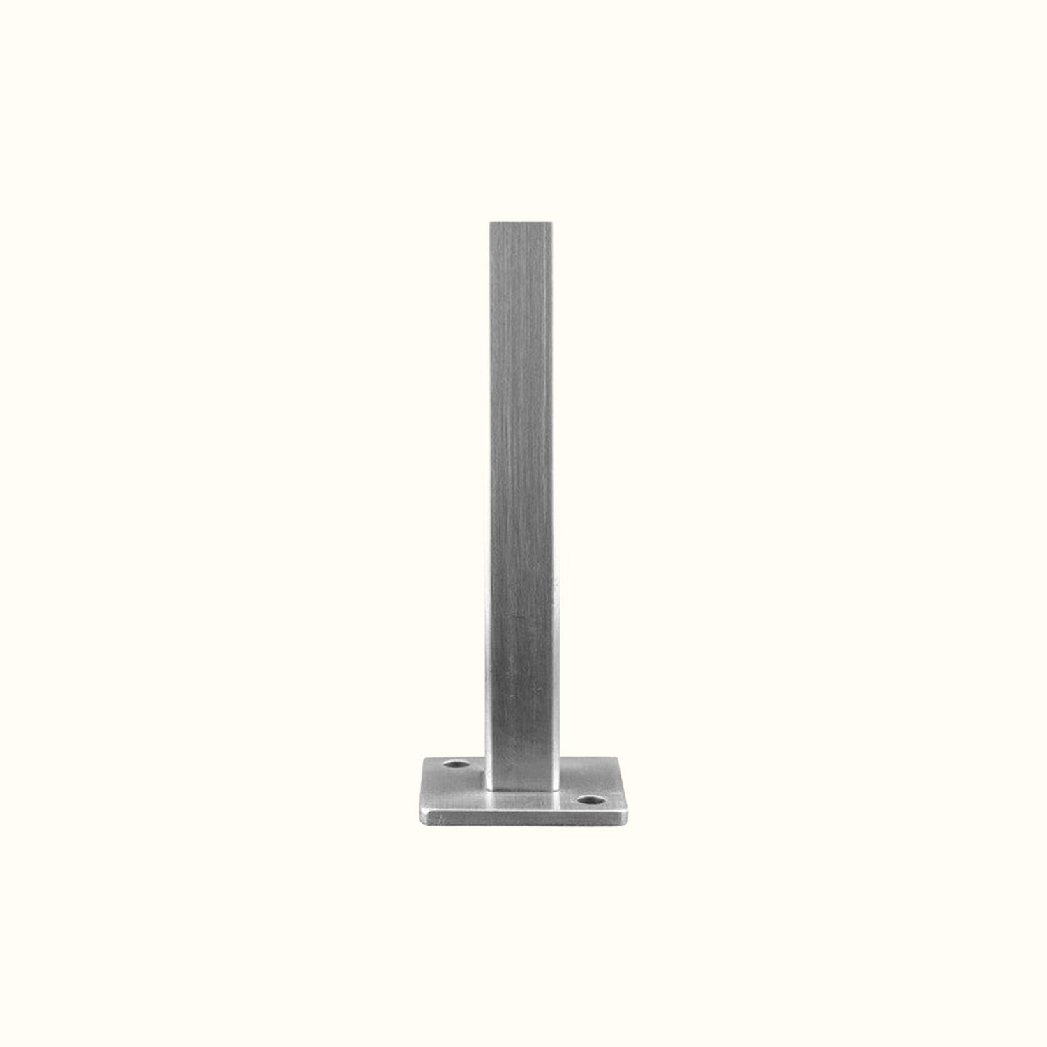 Barreau carré avec base soudée Inox