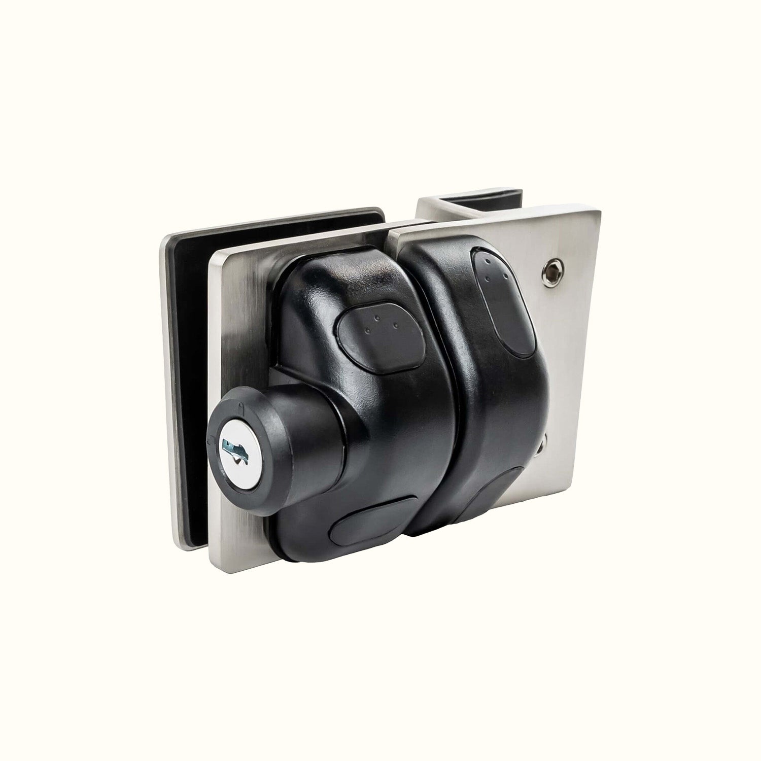 Loquet en acier duplex 2205 pour barrière en verre 8 à 12 mm