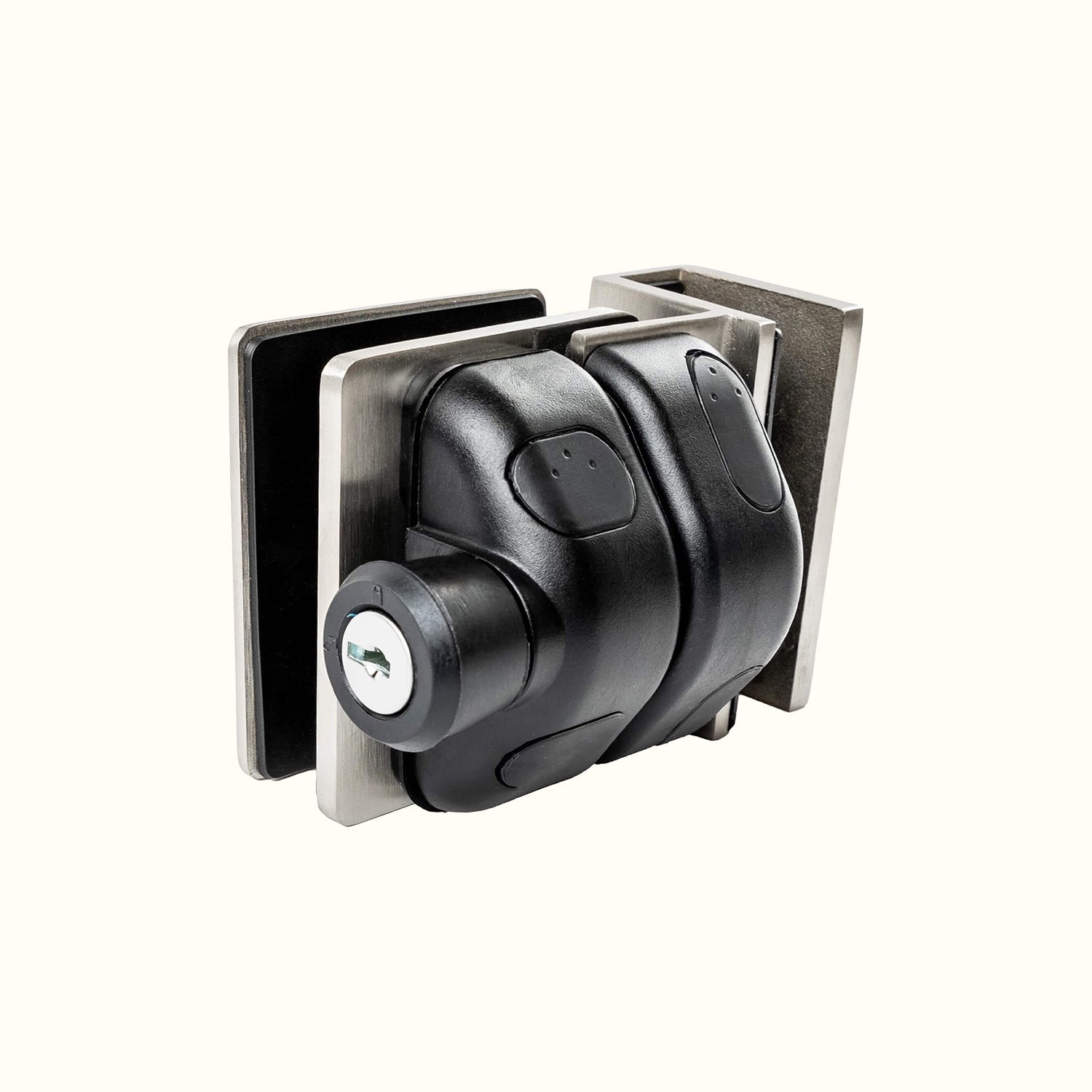 Loquet en acier duplex 2205 pour barrière en verre 8 à 12 mm