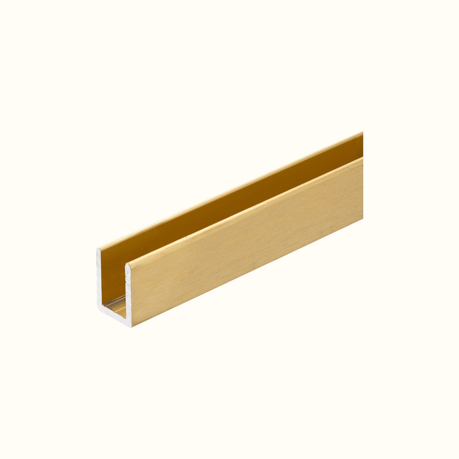 Moulure d'aluminium en U pour verre 10 ou 12 mm