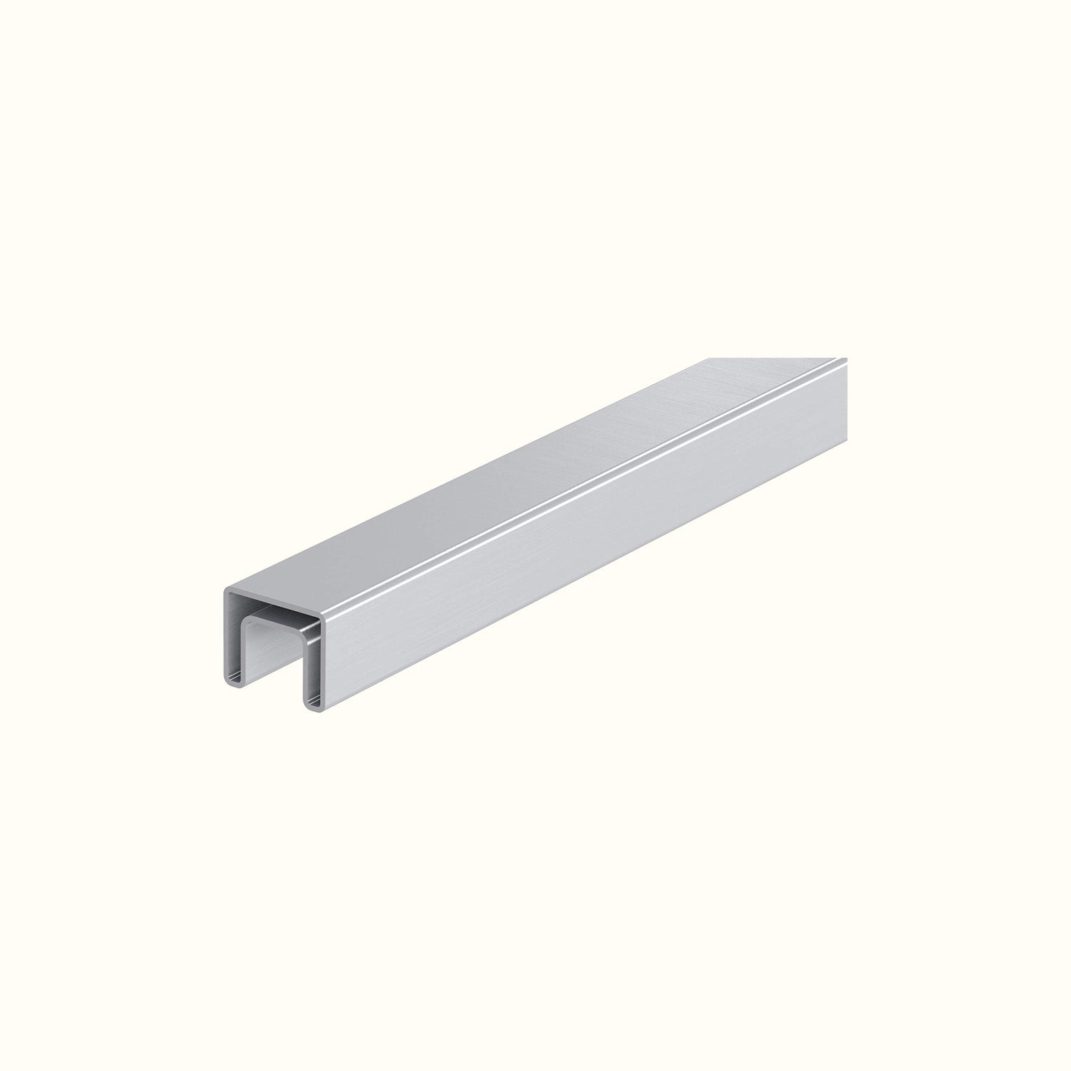 Main courante inox avec rainure 40 x 40