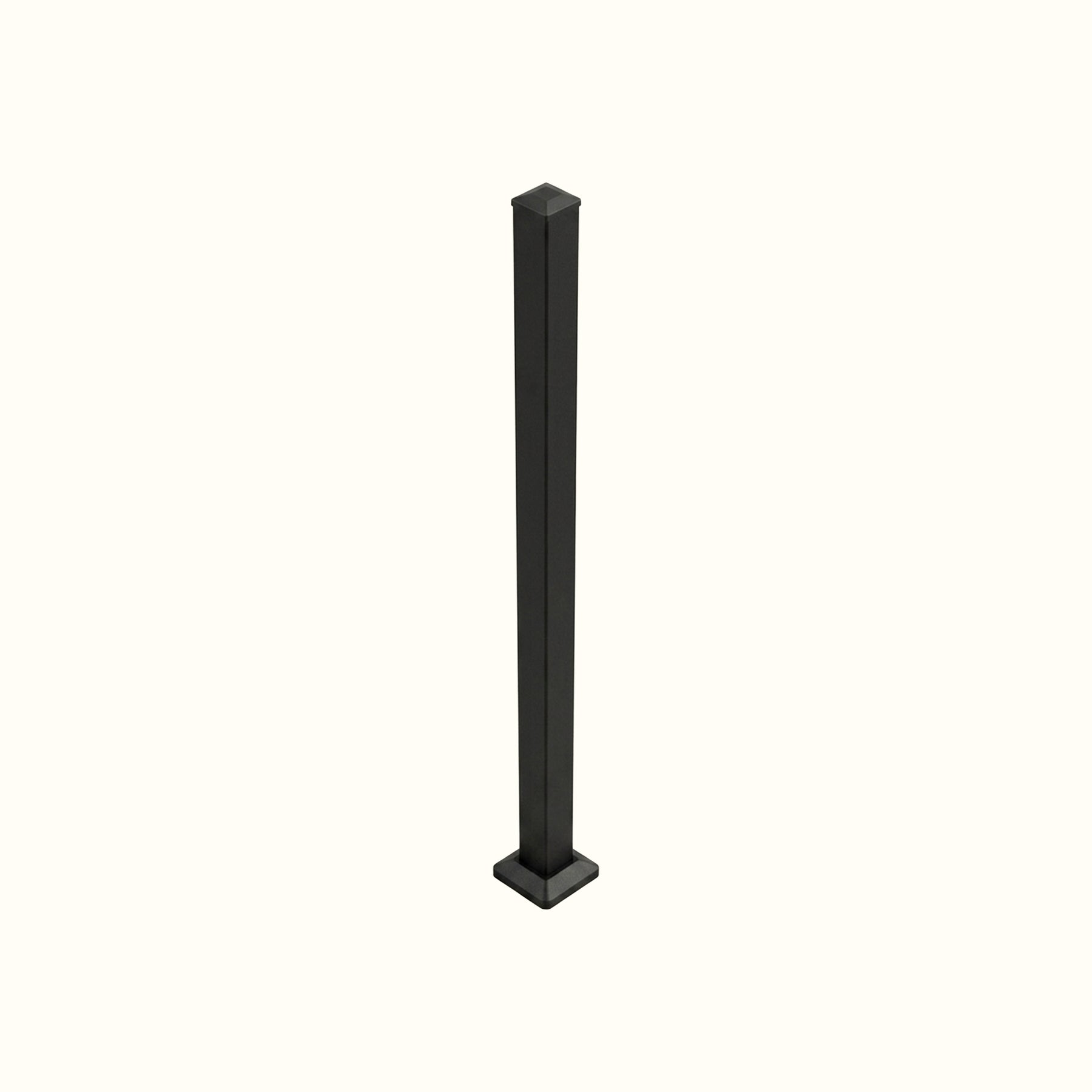 Poteau d'aluminium 2 1/2" x 2 1/2" pour clôture ornementale