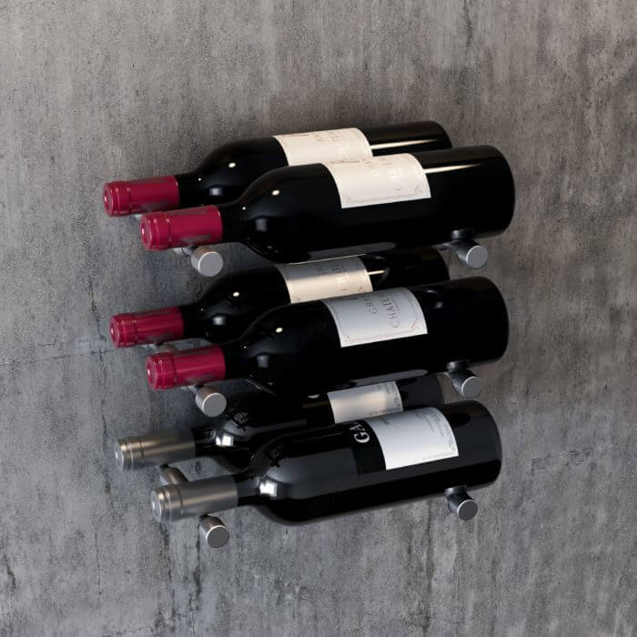 Support à vin en aluminium anodisé