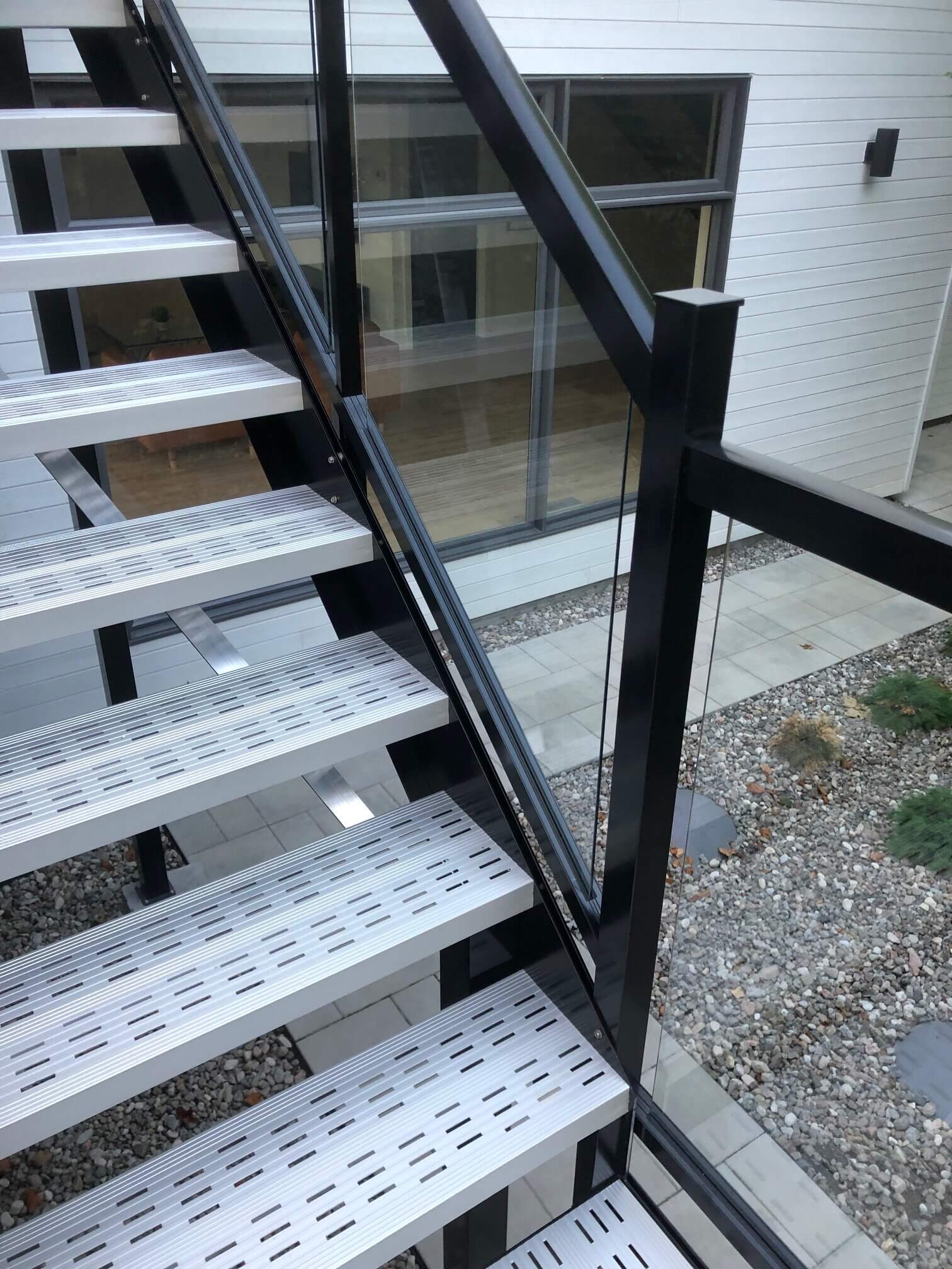 Escalier en aluminium galvanisé