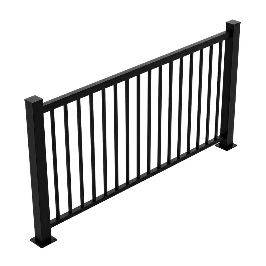 Rampe en aluminium avec barreaux