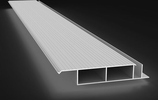 Balcon en lattes d'aluminium